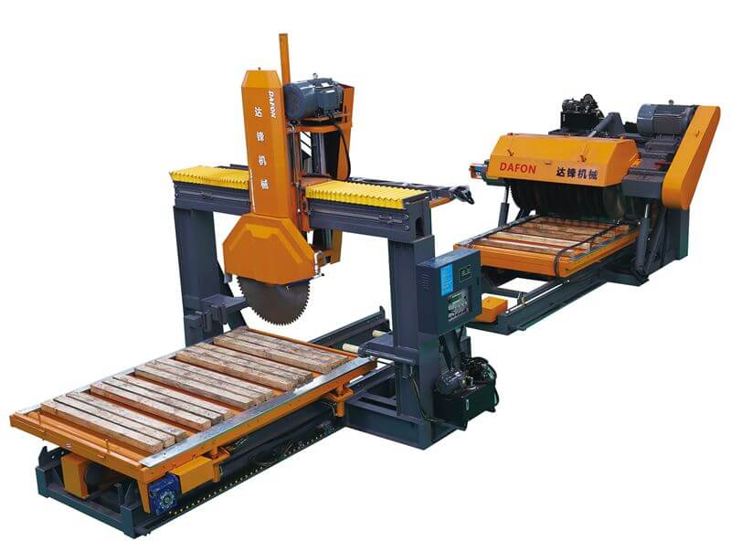 Application of best granite kerbstone cutting machine line in Kazakhstan