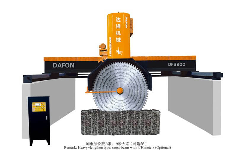 Dafon granite stone block cutting machine delivery in Ghana