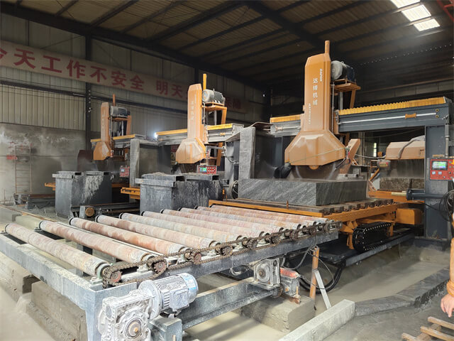 The best granite kerb stone cutting machine line in Gansu Province, China