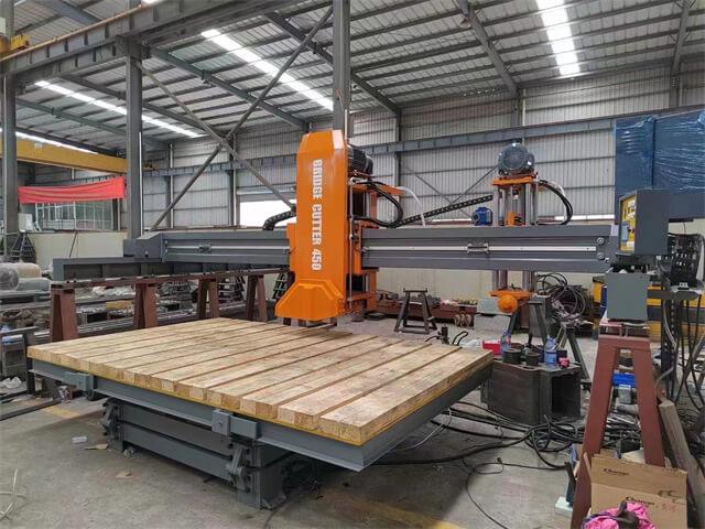 Dafon best bridge saw cutting machine exported to factory in Qatar