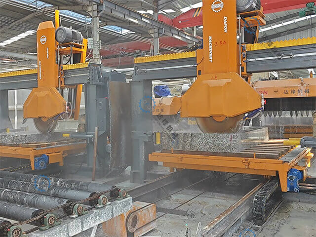 Jiang Xi China Case: 2 Sets of Customize Production Line for Cutting Kerbstone